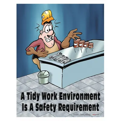 SAFETYPOSTER.COM A Tidy Work Environment is A Safety Requirement Poster - A Tidy Work Environment is A Safety Requirement Posters