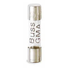 Fast-acting cylindrical fuse rated 800 mA and 250 V AC, with a 5 mm x 20 mm body. Provides overcurrent protection in industrial equipment, control panels, and power supplies where quick response to short circuits is required to safeguard sensitive components.