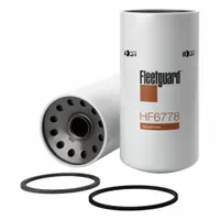 Spin-on hydraulic filter for removing contaminants from hydraulic fluid. Features cellulose media and a 1-1/2"-16 UN-2B thread size. Compatible with Caterpillar vehicles. Used in hydraulic systems to protect components