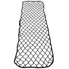This heavy-duty conveyor netting is made of nylon with a rope diameter of 1/2 inch. It measures 3 feet in width and 50 feet in length. Designed for material handling applications, it is used to contain debris and protect personnel around industrial conveyor systems.