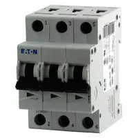 EATON IEC Supplementary Protector: 63 A Amps, 96V DC, 10kA at 415V AC, Lug, FAZ, 277/480V AC (MPN FAZ-D63/3)