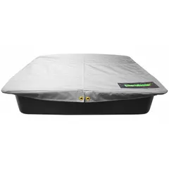 This cover is designed for the SmartWasher SW28 parts washer (model 14144). It protects the washer from debris and contaminants when not in use, helping to extend fluid life and reduce evaporation in parts-washing applications.