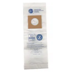Dry-pickup, 2-ply paper vacuum bag designed for Hoover upright vacuums. Compatible with model C1417903. Standard replacement bag for routine floor cleaning in commercial and industrial settings.