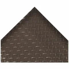 This 2 ft x 75 ft rubber traction mat features a diamond plate pattern for slip resistance. With a thickness of 5/32 in, it is grease resistant and suitable for use in industrial environments where wet or oily conditions are present.
