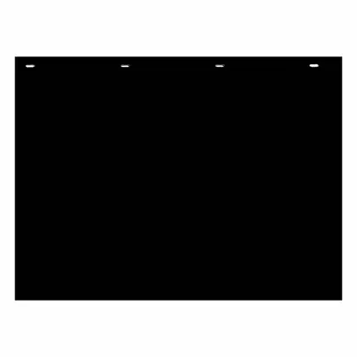 BUYERS PRODUCTS Polymer Truck Mud Flaps, 18x24 in, Black, Pair