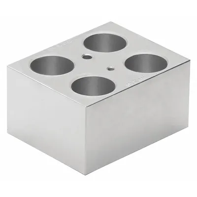 LW SCIENTIFIC Dry Block Heater, 4 Wells, 29 mm Diameter, 50 mL, Metal - Dry Bath Blocks