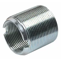 Brass left-hand stud extender used in fleet and vehicle maintenance to extend a left-hand threaded stud, commonly on brake systems or wheel hubs. Measures 1 3/8 in diameter and 1 3/8 in length. Corrosion-resistant brass construction