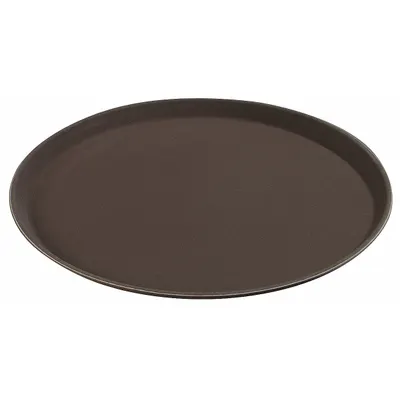CARLISLE Non-Skid Server Tray, Black Plastic, 16 7/16 in Square - Non-Skid Server Trays