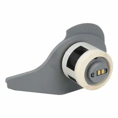 This precut label roll features destructible tamper-indicating material that leaves evidence upon removal, supporting asset tracking and security labeling. Each label measures 1 in x 1 in with a silver gloss finish. Compatible with the BMP71 printer series.