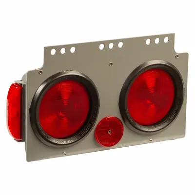 GROTE 51032 Stop Light, Red, Rectangular, Screw Mount, Incandescent - Stop Lights