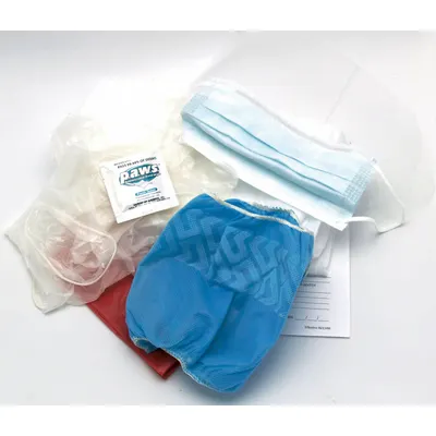 MEDIQUE Biohazard Personal Protection Kit, 5 1/2 in Ht - PPE Kits