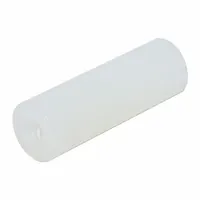 Plastic spacer used in industrial assembly to create precise gaps between components. Provides electrical insulation and alignment in applications such as electrical enclosures, machinery, and panel builds