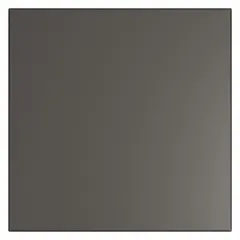 Steel panel for bathroom partition systems, 58 in high by 58 in wide with 1 in thickness. Features a smooth semi-gloss black finish and a honeycomb inner core. Suitable for use in commercial restroom partitions.