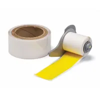 Continuous Label Stock: 2 in x 50 ft, Polyester With Rubber Adhesive, Yellow (Gloss) (MPN M7-2000-483-YL-KT)