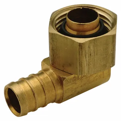 ZURN QQE33BSGXP Crimp-On Brass Barbed Tube Fitting Elbow - Crimp-On Brass Barbed Tube Fittings