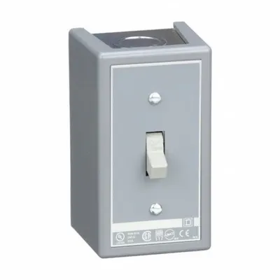 SQUARE D Manual Motor Switch: 3 Poles, 30 A, 1 NEMA Rating - Enclosed Manual Motor Switches