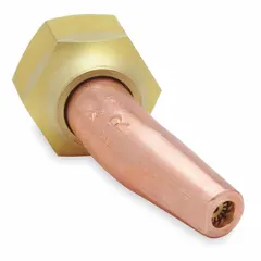 The HARRIS 6290-2NFFR is a size 2 rivet cutting tip from the 6290-NFFR Series, designed for use with propane and natural gas. It is intended for machine torch applications, commonly used in metal fabrication, structural steel work, and heavy equipment maintenance for cutting rivets.