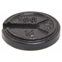 RICE LAKE WEIGHING SYSTEMS Calibration Weight: 0.5 lb Nominal Mass, Slotted Calibration Wt, 7, 0.5lb (MPN 10152)