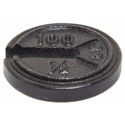 RICE LAKE WEIGHING SYSTEMS Calibration Weight: 0.5 lb Nominal Mass, Slotted Calibration Wt, 7 - Class 7 Calibration Weights