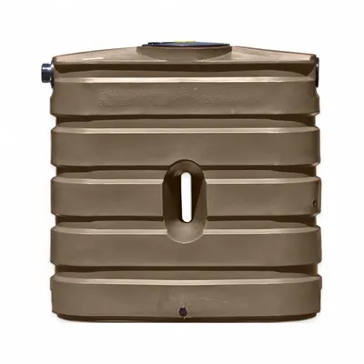 BUSHMAN Rain Barrel: Mocha, 50 in Overall Ht, 17 in Overall Wd - Rain Barrels
