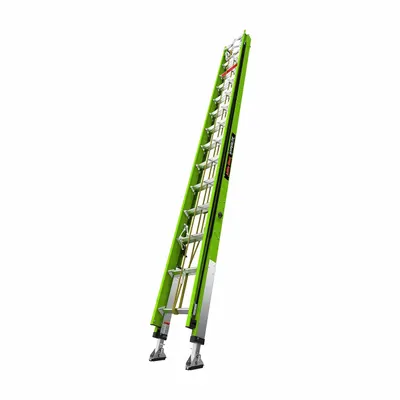 LITTLE GIANT 28 ft Cable Grab Non-Conductive Fiberglass Extension Ladder - Cable Grab Non-Conductive Fiberglass Extension Ladders