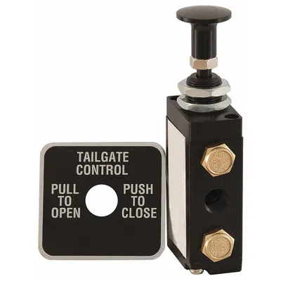 BUYERS PRODUCTS BAV010 Tailgate Control Air Valve, Steel, Black, Heavy Duty - Tailgate Control Air Valves