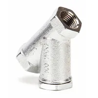 The CLEVELAND KE52702 is an OEM Y-strainer replacement part for steam kettles. It filters debris from steam or water lines to protect downstream components and maintain system reliability in commercial kitchen equipment