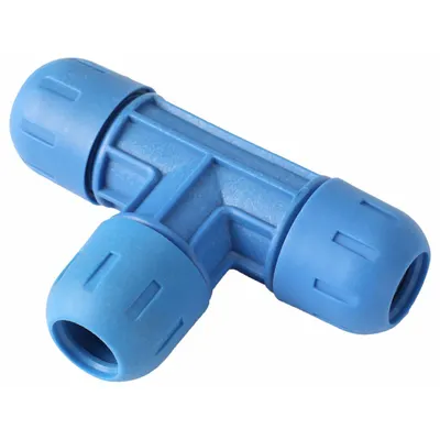 RAPIDAIR F2005 Nylon Compression Tee Fitting, 1 in OD x 1 in OD x 1 in OD - Compressed Air System Nylon Compression Fittings