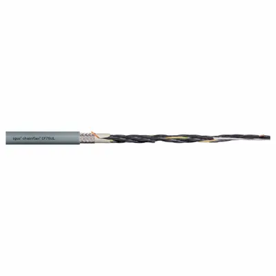 CHAINFLEX Control Cable: 20 AWG, 9 Conductors, Order by the Foot, PUR Jacket - Continuous Flexing Control Cables