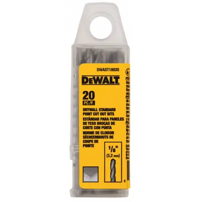 DEWALT Cut-Out Bit: High Speed Steel, 1/8 in Drill Bit Dia, 1 3/8 in Cutting Dp - Cut-Out Tool Routing Bits