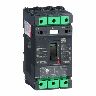 SCHNEIDER Motor Circuit Protector: 80 A Amps, Adj, Plug-In, 320 A Low Amp Trip Setting - Square D Motor Circuit Protectors