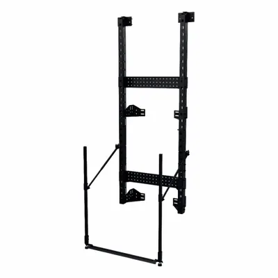 MILWAUKEE PACKOUT Rack Frame, 27 5/16 in W x 21 in D x 70 in H, Steel, Black - PACKOUT Workshop Racking Systems