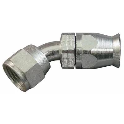 AEROQUIP FC9341-0606S Brass/Steel Reusable Hydraulic Hose Fitting - Brass/Steel Reusable Hydraulic Hose Fittings
