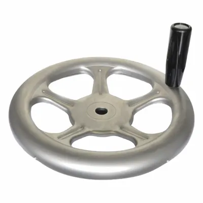 JW WINCO 228-A4-250-B17-D-GS Spoked Hand Wheel with Revolving Handle - Spoked Hand Wheels with Revolving Handle