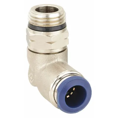 AIGNEP USA Nickel-Plated Brass Tube Fitting, 1/2"-14 Thread, 3-Pack - Nickel-Plated Brass Tube Fittings