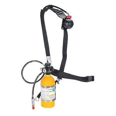 MSA Supplied Air Respirator: Gen Purpose, Compressed Air Cylinder, 70 to 90 psi - MSA Partial SAR Assemblies with Emergency Escape Cylinder