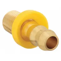 Push-On Hose Fitting: Hose Barb x NPT, 1/2 in x 3/8 in Fitting Size, Male x Male, Rigid, Straight (MPN 4TT16)