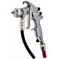 DEVILBISS Spray Gun Kit: 8 in to 12 in, 1/4 in Air Inlet Size, Dyes/Glazes/Lacquers/Paints/Stains (MPN ADV-P497-14)
