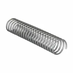 Zinc-plated steel coil spring sleeve designed to protect hoses from abrasion, crushing, and wear. Suitable for use in hydraulic, pneumatic, and fluid-handling systems to extend hose service life. Measures 20 ft in length with a 0.66-inch diameter.