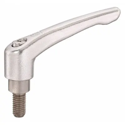 KIPP Corrosion-Resistant Teardrop-Style Adjustable Handle with - Corrosion-Resistant Teardrop-Style Adjustable Handles with Threaded Stud