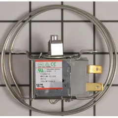 This WHIRLPOOL Admiral Cold Control thermostat is a replacement component for refrigerators and freezers. It regulates temperature by cycling the compressor on and off to maintain set cooling levels. Use this part to restore proper temperature control in compatible appliances.
