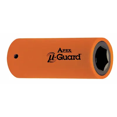 APEX Power Socket: Magnetic, 3/8 in Drive Size, 8 mm Socket Size, 6-Point, Std - Metric Power Sockets