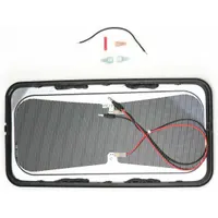 Replacement Glass With Heater: For Rectangular Mirror Shape, Flat, For 16 in Mirror Ht, Bezel (MPN 709309)