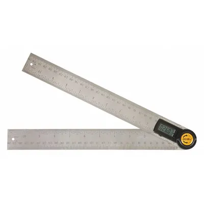 JOHNSON LEVEL Digital Angle Finder: 0°to 360°, Included, 11 in x 1 3/8 in, LCD - Digital Protractors
