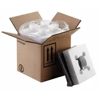 This 4-pack of jug shipping kits from BERLIN includes four 4 oz bottles in a brown container. Each kit is UN Rated with a solid rating of 4G/X1.9/S, suitable for compliant transport of hazardous materials. Typical applications include packaging and shipping of dangerous goods in laboratory, industrial, or field settings