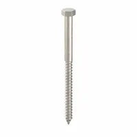 Hex Head Lag Screw: 3/8 in Size, 5 1/2 in Lg, Stainless Steel, NL-19, 5 PK (MPN FBLB3855P5)