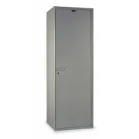 This HALLOWELL wardrobe locker features a 16-gauge solid panel construction in a single-tier, one-unit-wide design. Measuring 24 x 22 x 72 inches, it provides secure storage for workwear and personal items in industrial environments such as factories and warehouses