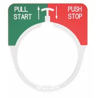 Legend Plate: 30 mm Panel Mounting Size, Half-Round, 1 5/8 in Overall Wd, For Series 10250T (MPN 10250TR2)