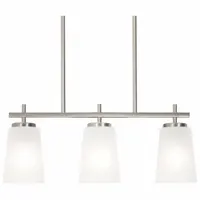 AFX INC. LightLinearPendant: 9 in Ht, Satin Nickel, 60 W, 120V AC, Dimmable (MPN JNNP0523MBSN)
