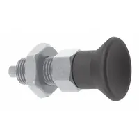 KIPP Indexing Plunger: Nonlocking, 18-8 SS Body w/ 400 SS Plunger, M24x2 Thread (MPN K0338.02516)
